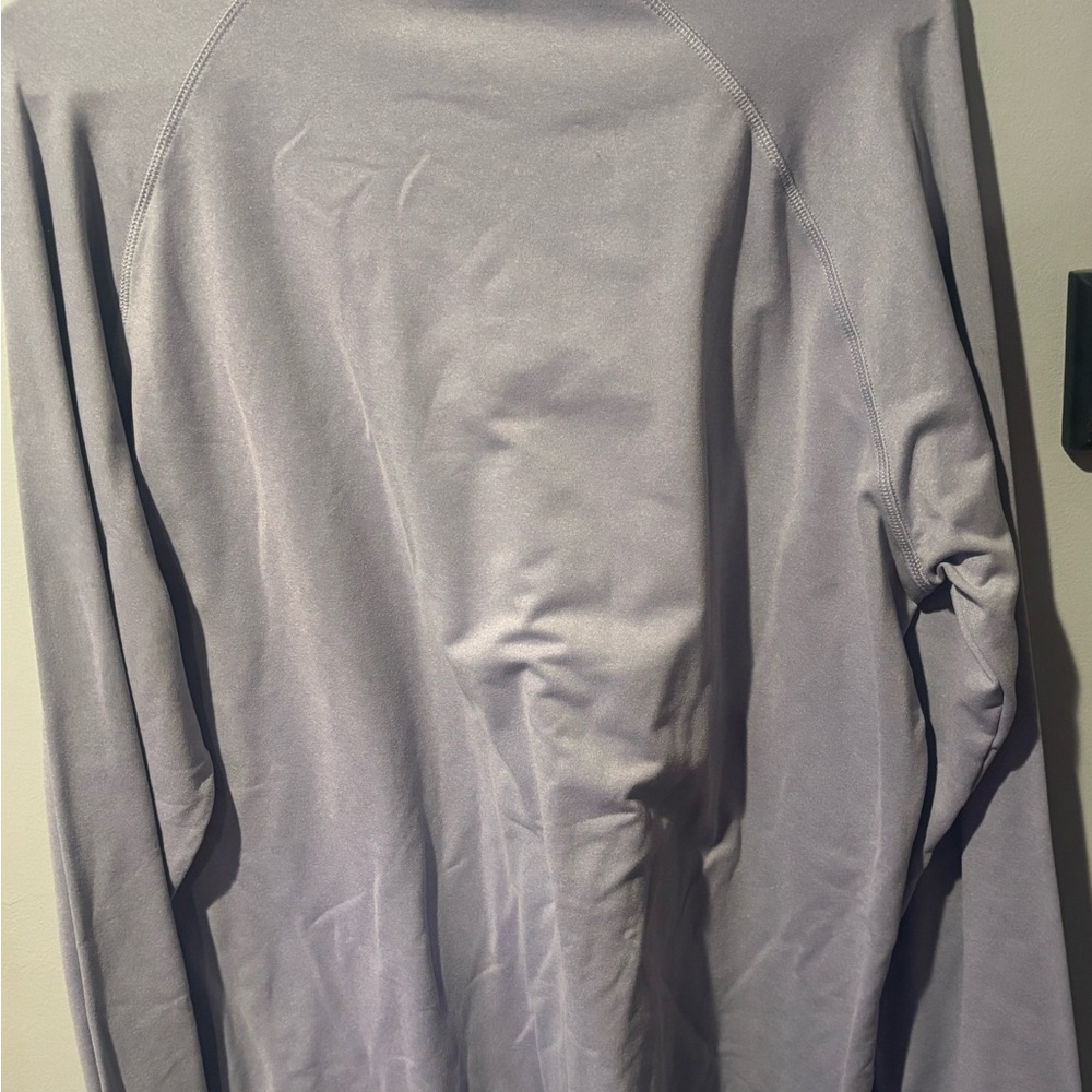 Helly Hansen Gray/ Light Blue Quarter-Zip Pullover - image 3